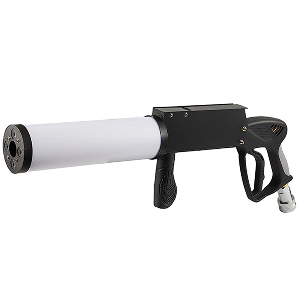 Pistola de columna de gas de dióxido de carbono de rendimiento LED de mano para evento Show FD-J02