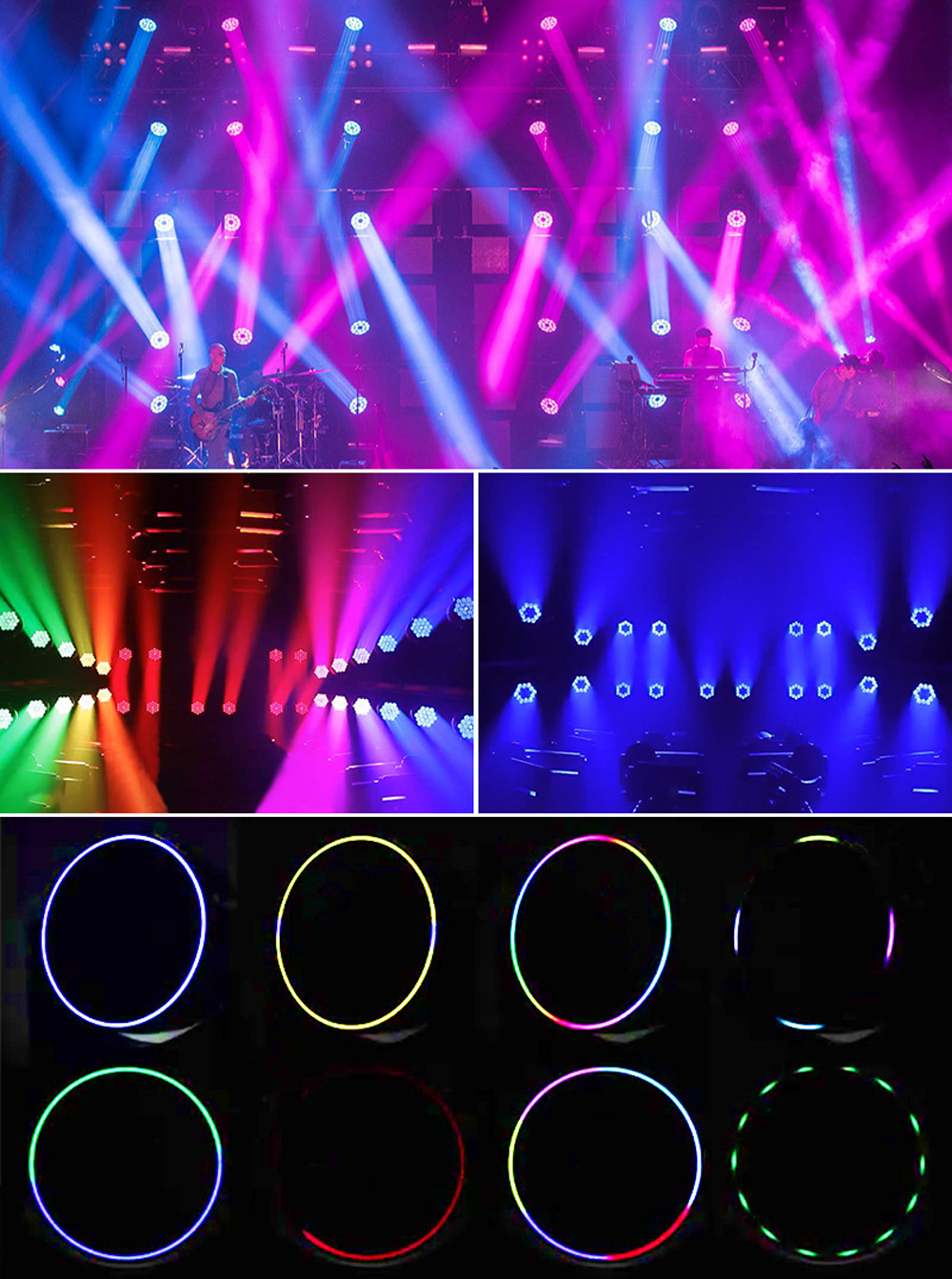  Efecto de escenario 19pcs 40W LED Luz de lavado de cabeza móvil FD-LM1940