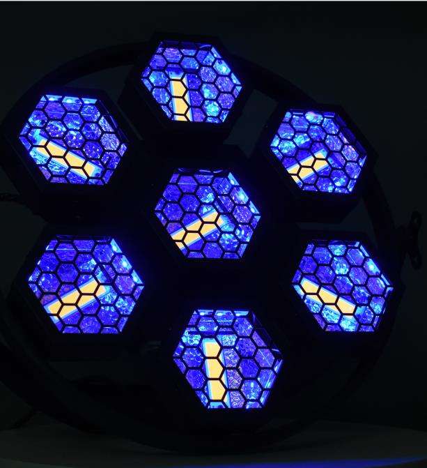 Mini luz estroboscópica de efecto de escenario de discoteca de fondo Retro 7X50w para Bar FD-R750