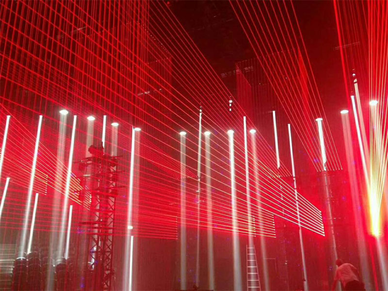 4W 8 Eyes Lazer Beam Bar Cabeza móvil Etapa Luz láser para DJ Night Club Disco FD-L18